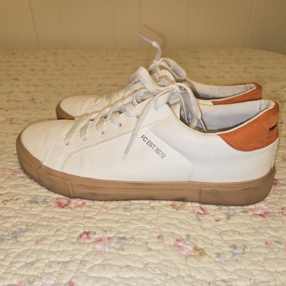 US 11 French Connection Becka Women's Sneaker Vegan Leather White
